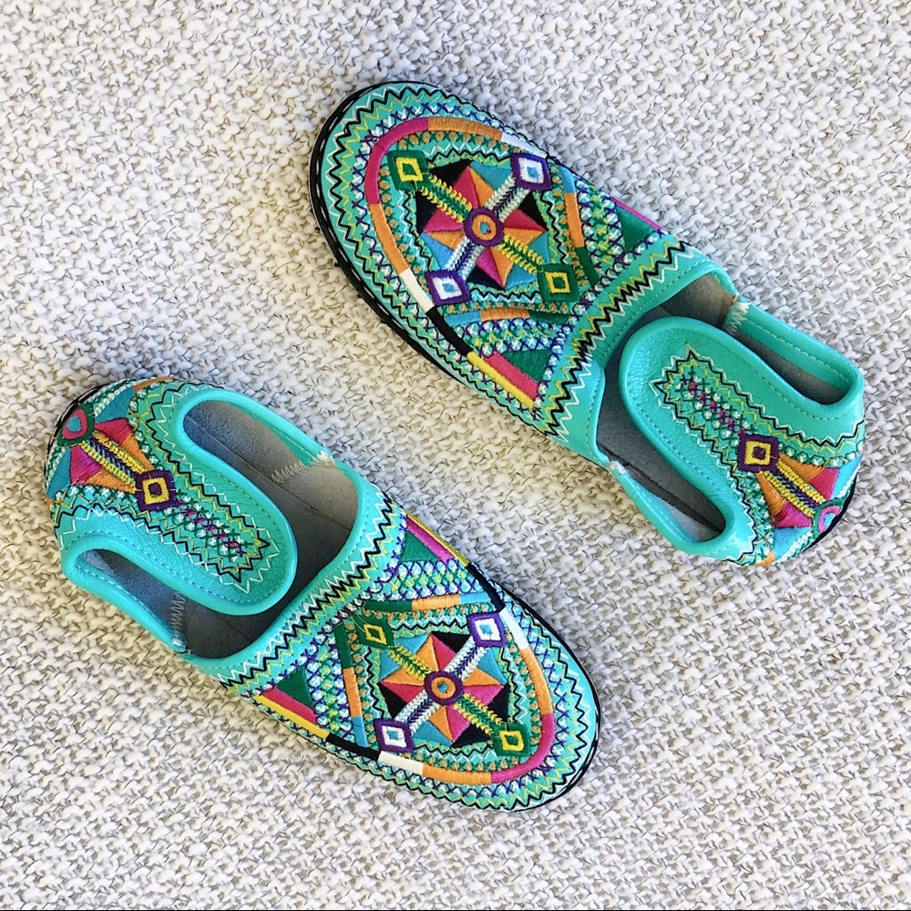 Turquoise Moroccan Sandals